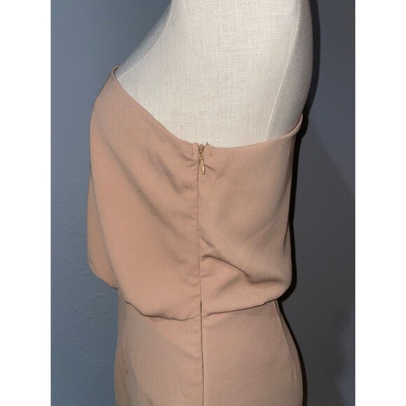 Lulu's Love at Dusk Women’s One-Shoulder Asymmetrical Fringe Midi Dress size M - Picture 8 of 11